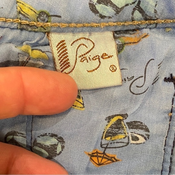 Paige 26 (4) Jimmy Jimmy Denim Jeans Shorts Low Rise Stretch Womens Cutoffs - Picture 10 of 13